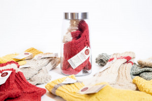 Knitted woollen socks