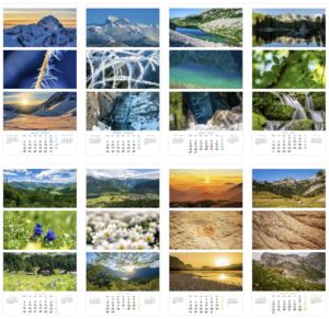 Stenski koledar Sončev krog 2026