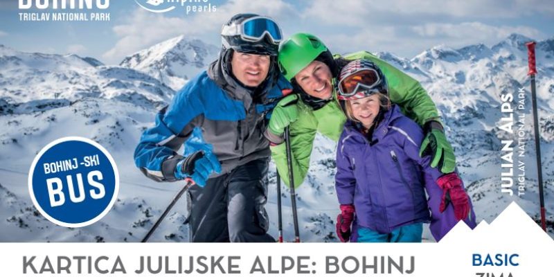 kartica julijske alpe bohinj zima